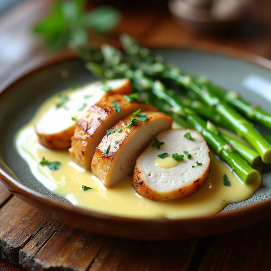 Buttersauce zu hellem Fleisch und Spargeln Rezept Buttersauce zu hellem Fleisch und Spargeln Rezept