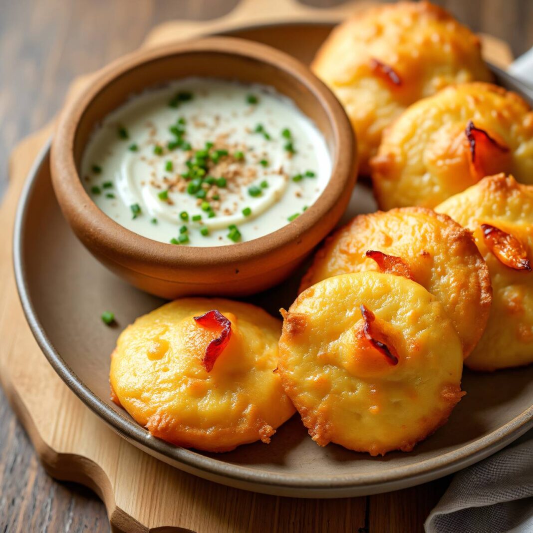 Butterziegelchen mit Kräuter-Dip Rezept Butterziegelchen mit Kräuter-Dip Rezept