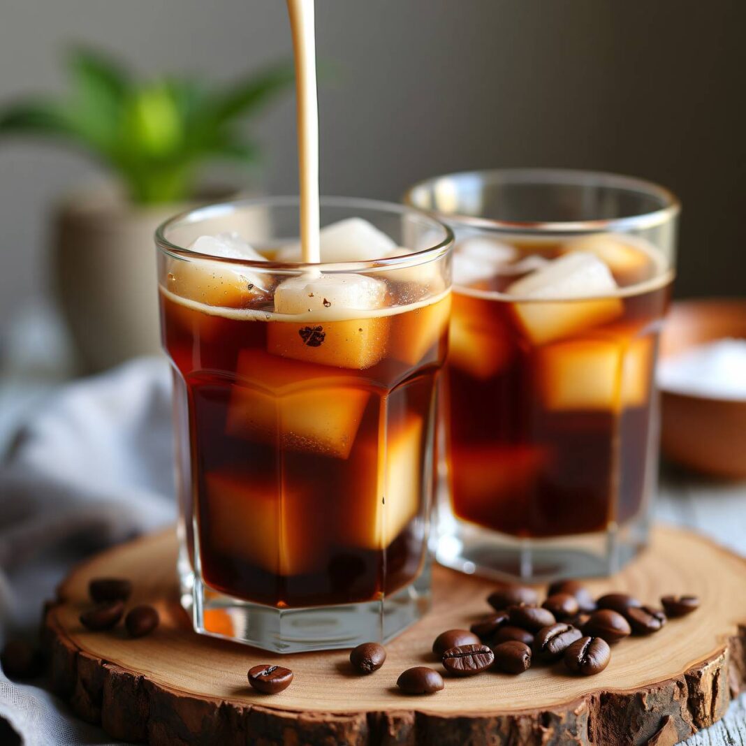 Caffè freddo (Iced Coffee) mit Kaffee-Eiswürfeln Rezept Caffè freddo (Iced Coffee) mit Kaffee-Eiswürfeln Rezept