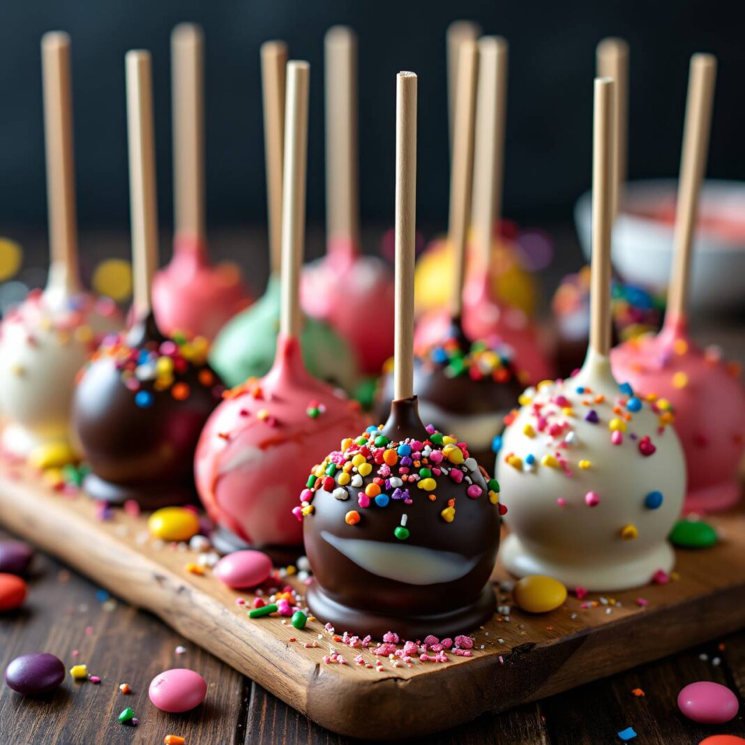 Cake-Pops aus Kuchenresten (Kuchen am Stiel) Rezept Cake-Pops aus Kuchenresten (Kuchen am Stiel) Rezept