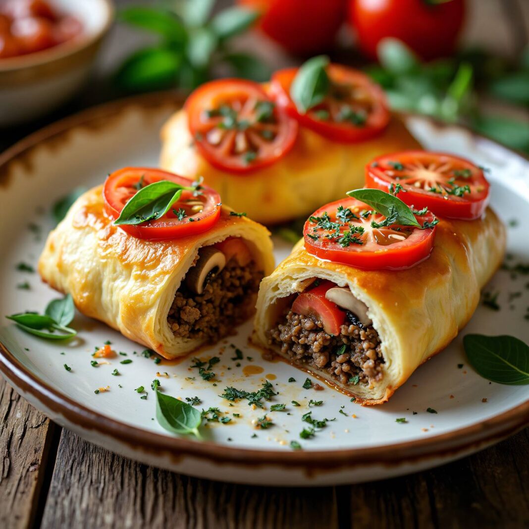 Calzoni mit Pilzen und Kalbfleisch Rezept Calzoni mit Pilzen und Kalbfleisch Rezept