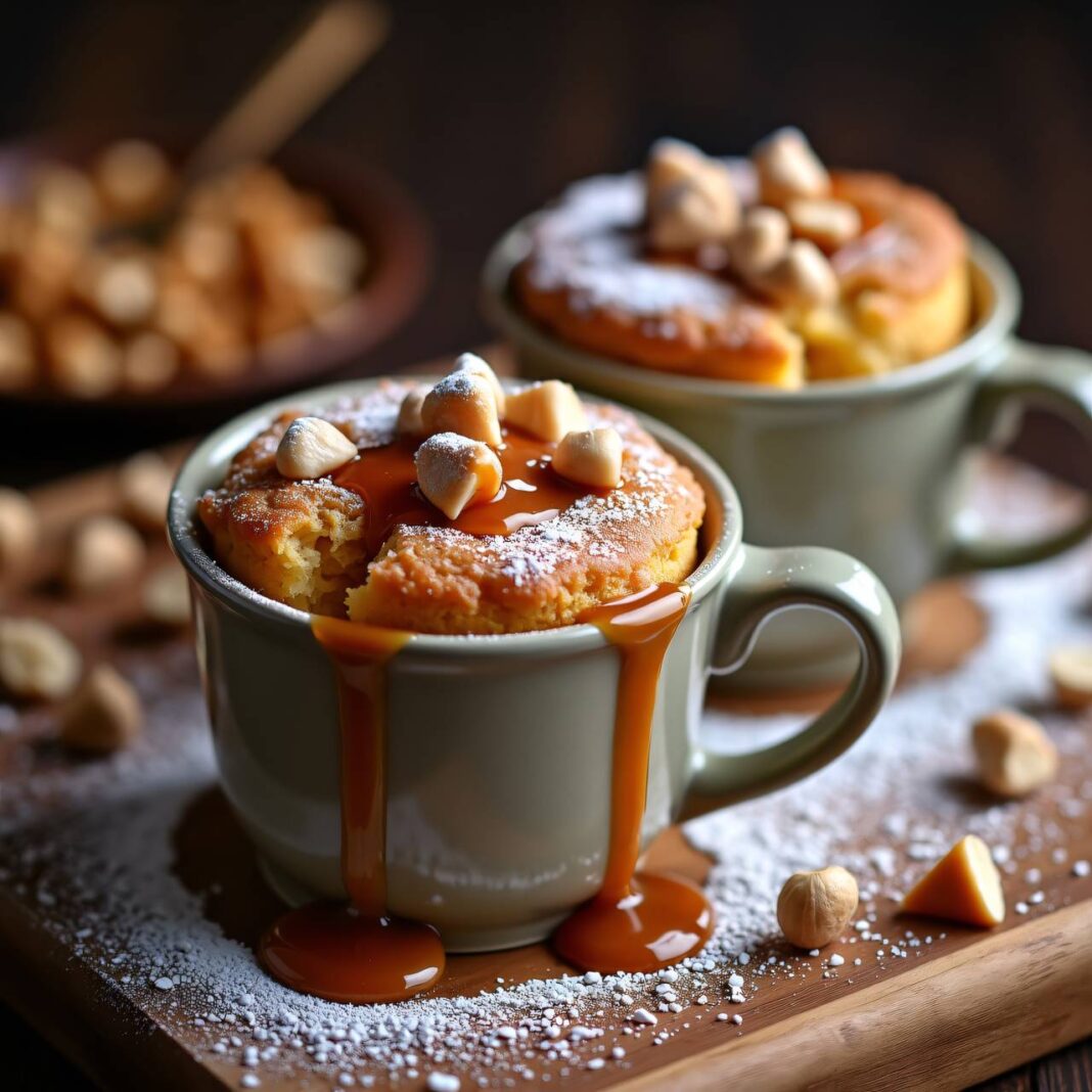 Caramel-Nuss-Mug-Cake (Backmischung) Rezept Caramel-Nuss-Mug-Cake (Backmischung) Rezept