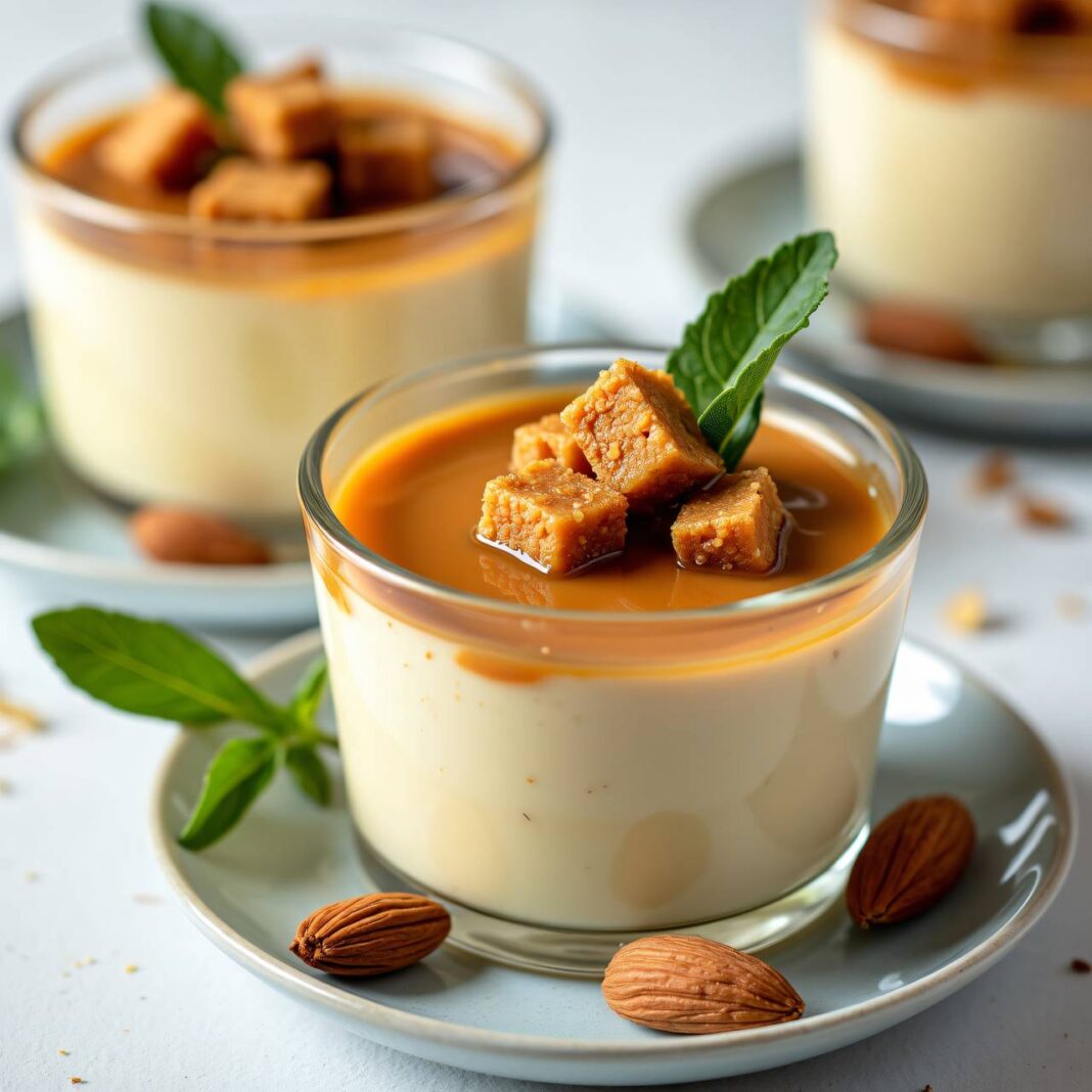 Caramelcreme mit Krokant Rezept Caramelcreme mit Krokant Rezept