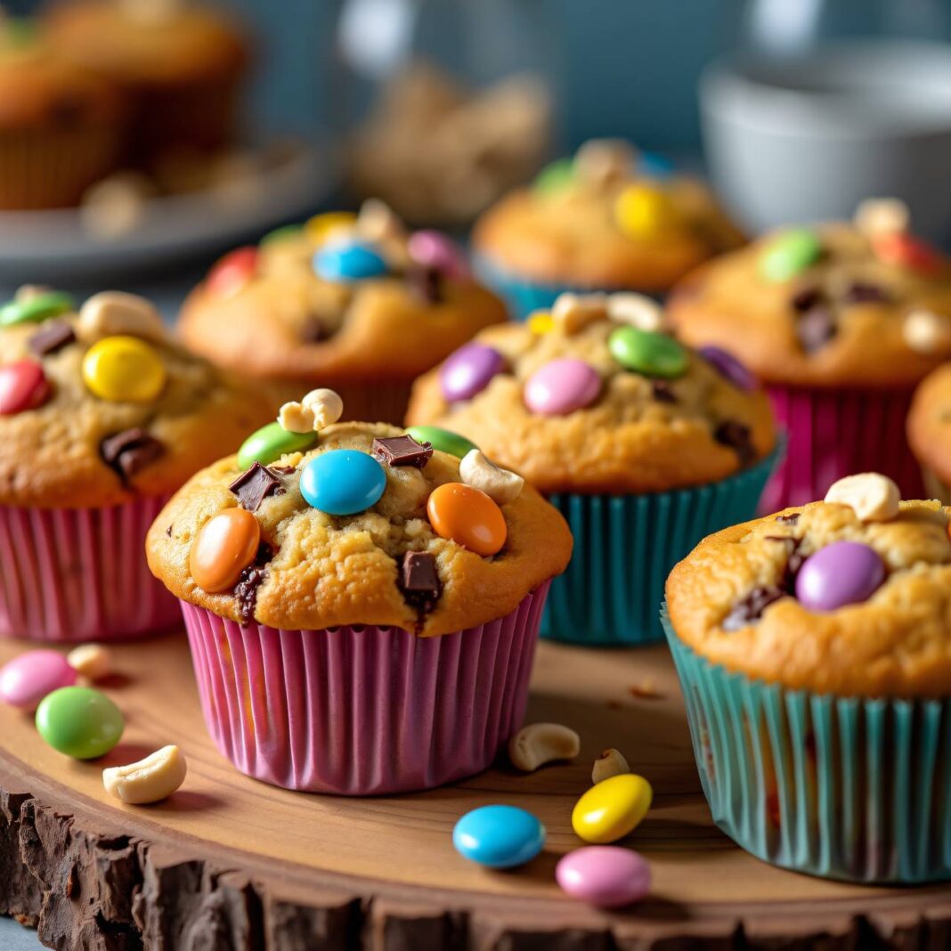 Cashew-Smarties-Muffins Rezept Cashew-Smarties-Muffins Rezept