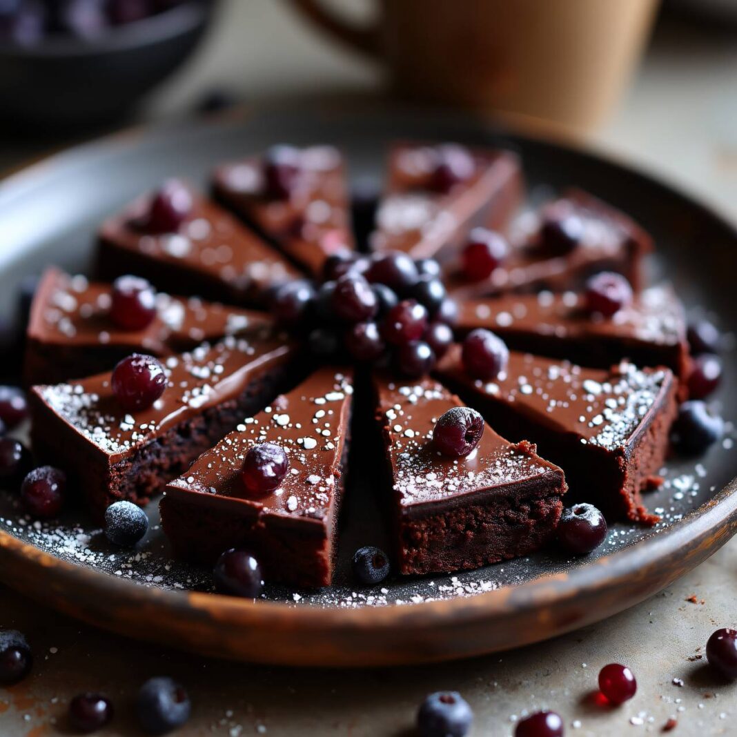 Cassis-Brownies Rezept Cassis-Brownies Rezept