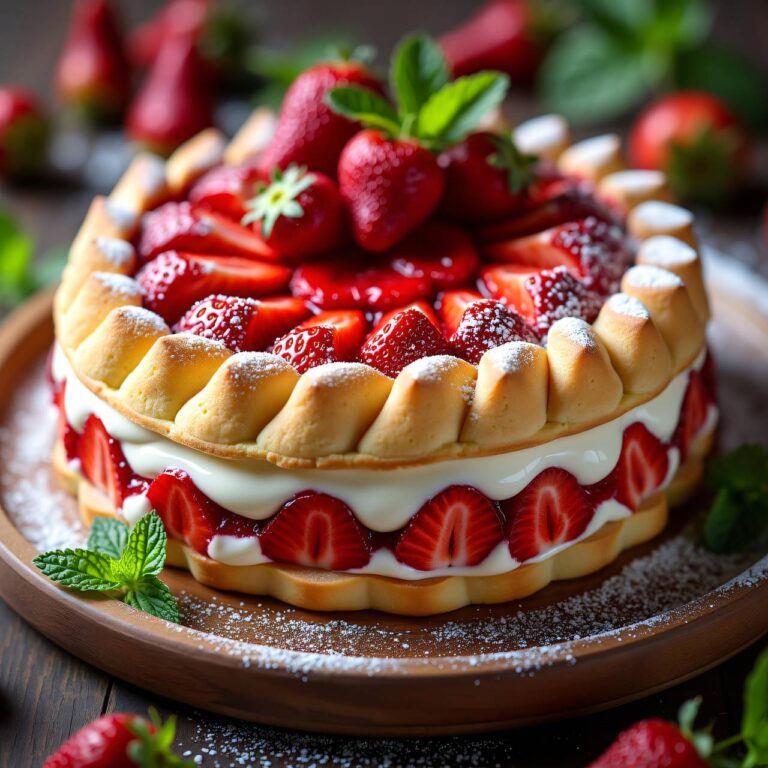 Charlotte royal mit Erdbeer-Quark-Füllung Rezept