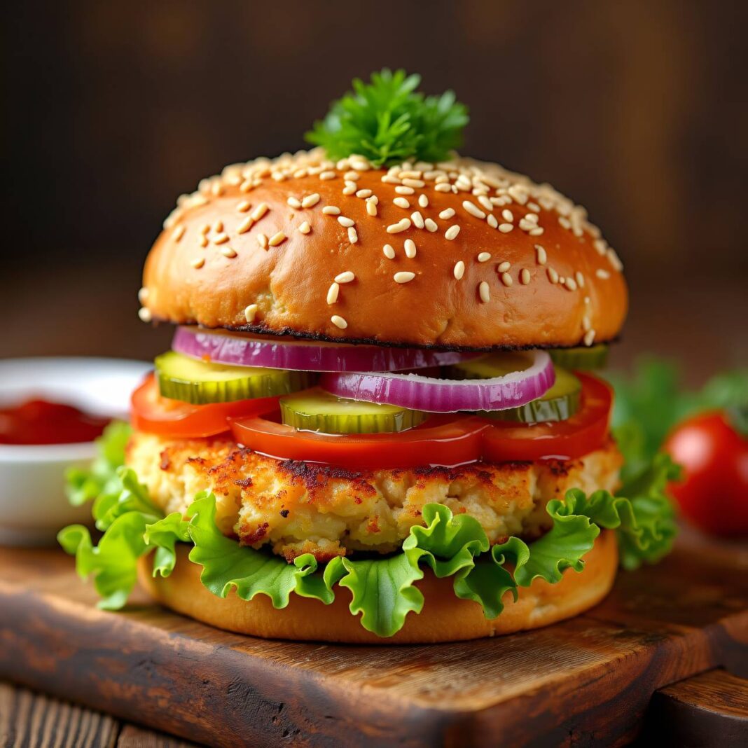 Chicken Burger Rezept Chicken Burger Rezept