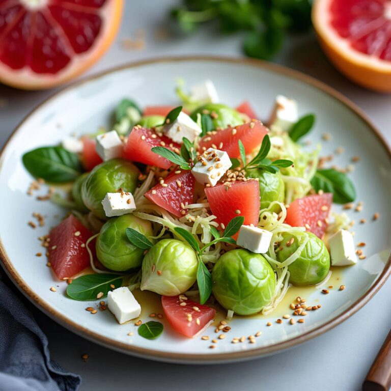Chicorée-Grapefruit-Salat mit Frischkäse (Feta-Art) Rezept