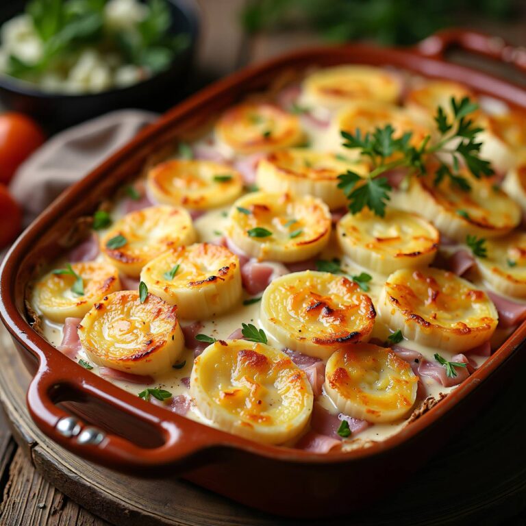 Chicorée-Gratin mit Schinken Rezept