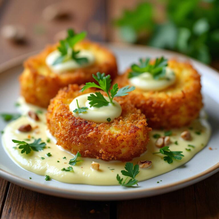 Chicorée im Nussmantel an Käsesauce Rezept