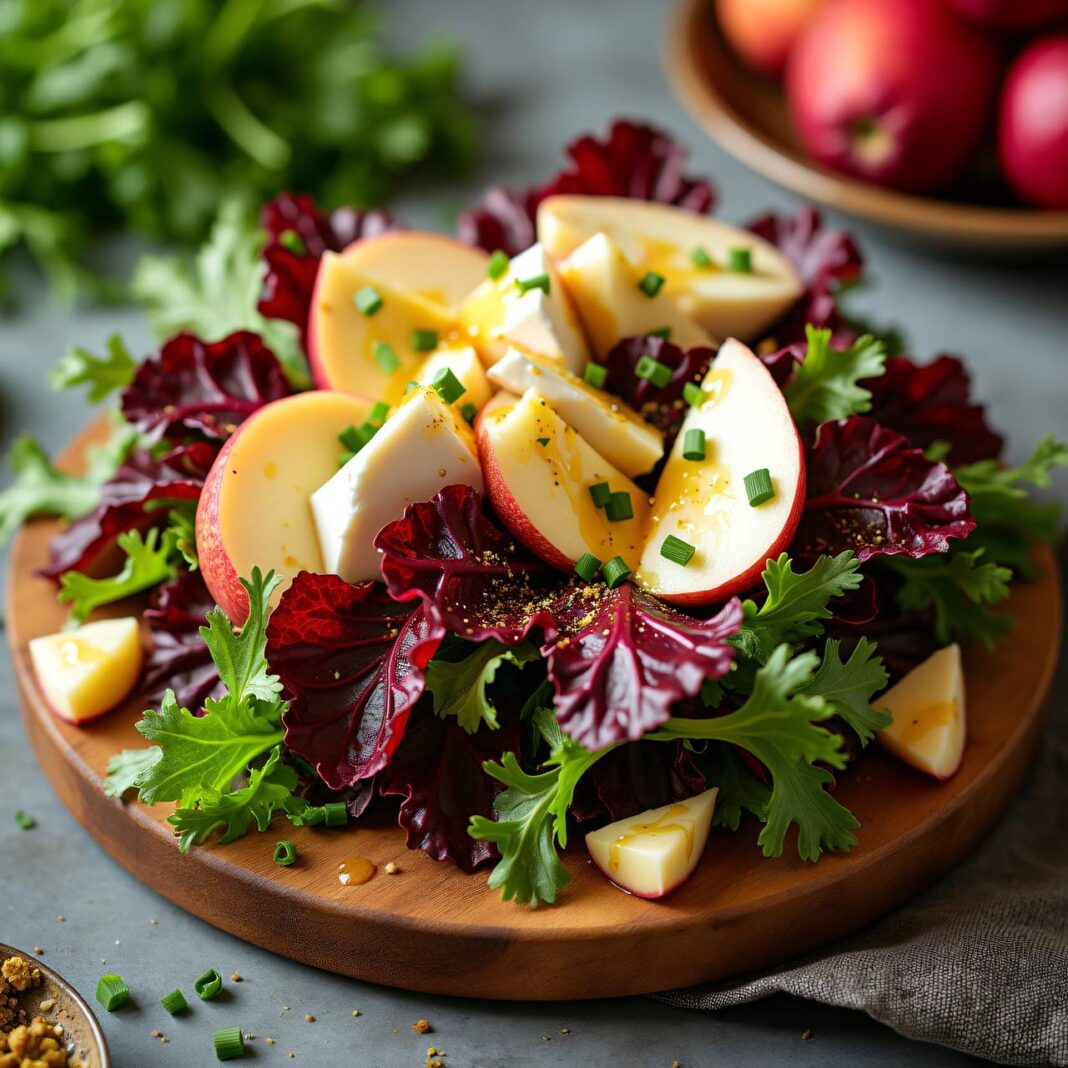 Chicorée-Käse-Salat mit Quitten Rezept Chicorée-Käse-Salat mit Quitten Rezept