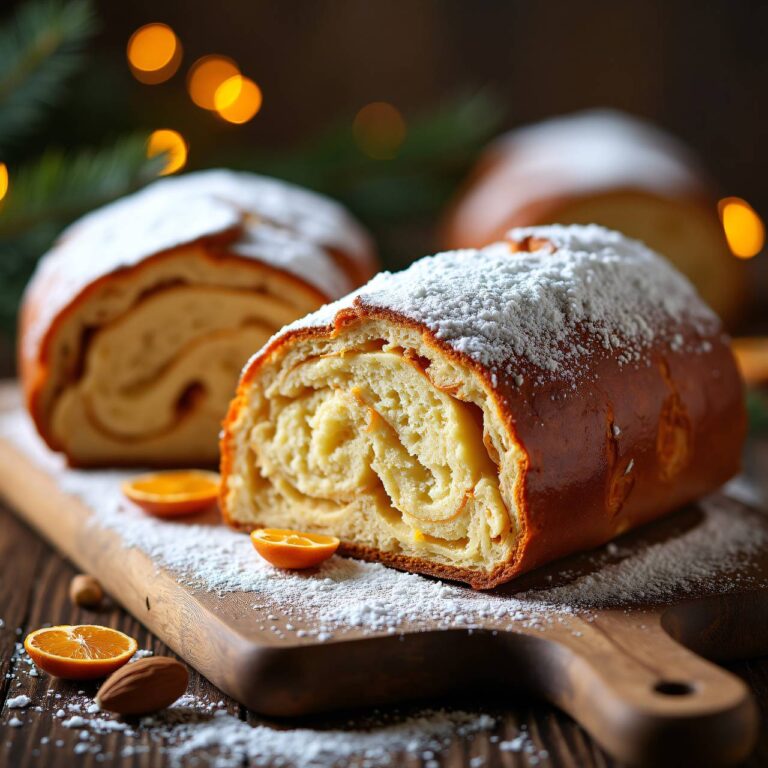 Christstollen mit Marzipanfüllung Rezept