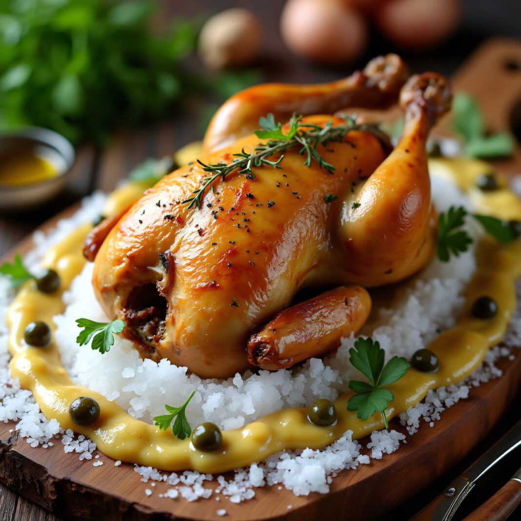 Coq au sel / Hühner in der Salzkruste Rezept Coq au sel / Hühner in der Salzkruste Rezept
