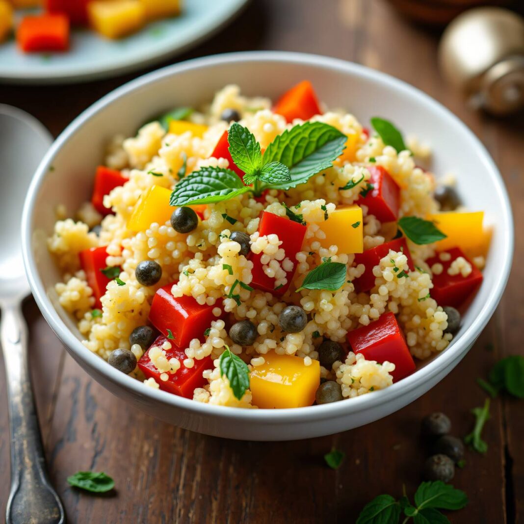 Couscous-Salat mit Paprika Rezept Couscous-Salat mit Paprika Rezept