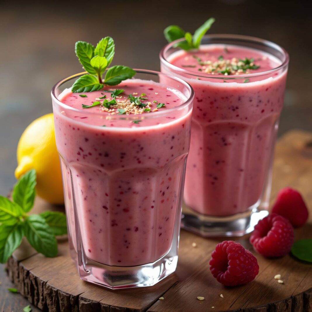 Cremiger Himbeer-Smoothie Rezept Cremiger Himbeer-Smoothie Rezept