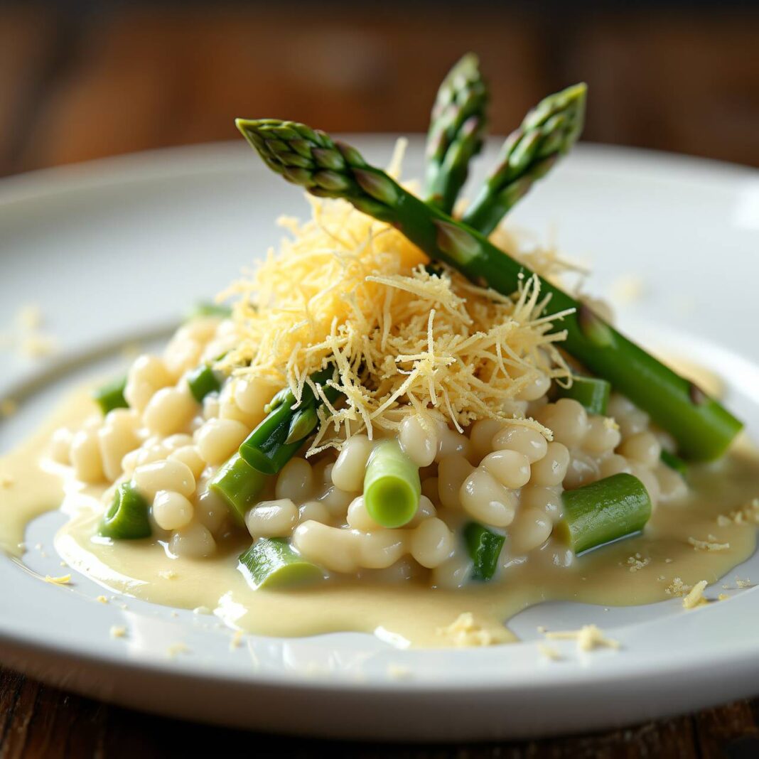 Cremiges Spargelrisotto Rezept Cremiges Spargelrisotto Rezept