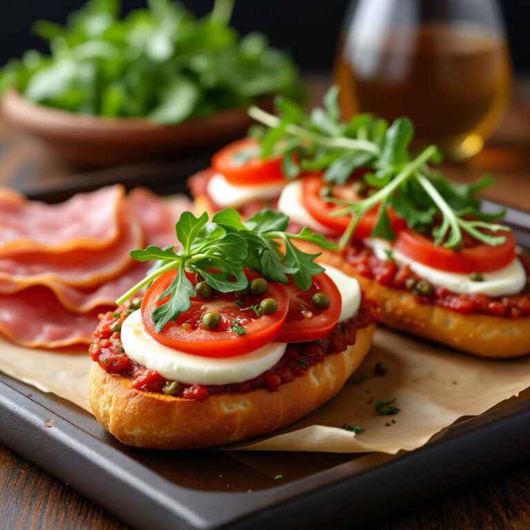 Crispy-Rohschinken-Baguette Rezept
