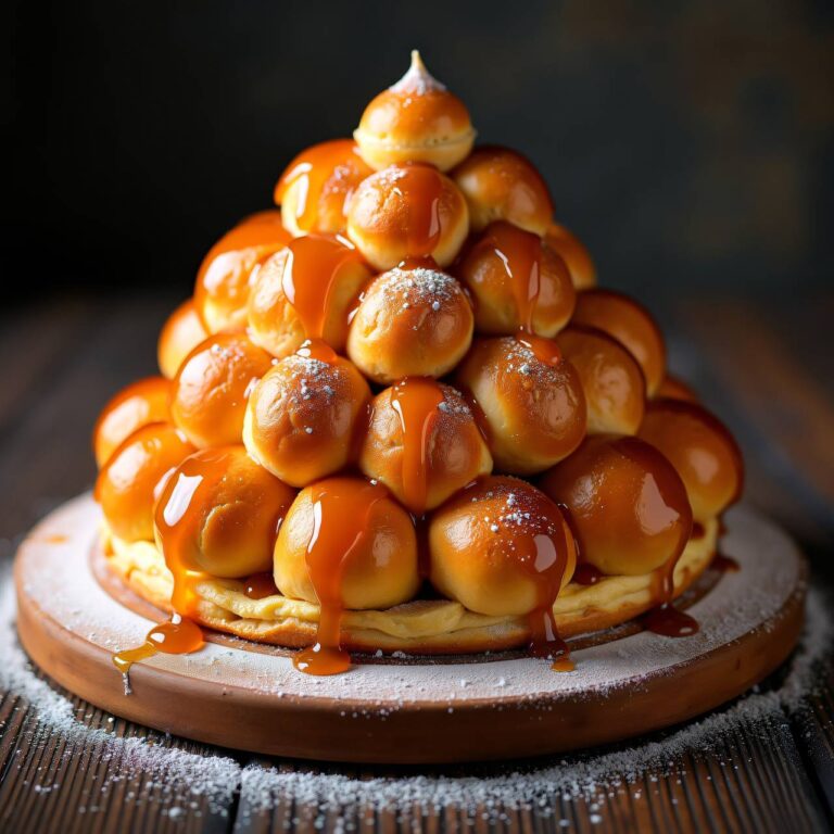 Croquembouche mit Honig-Wein-Füllung Rezept