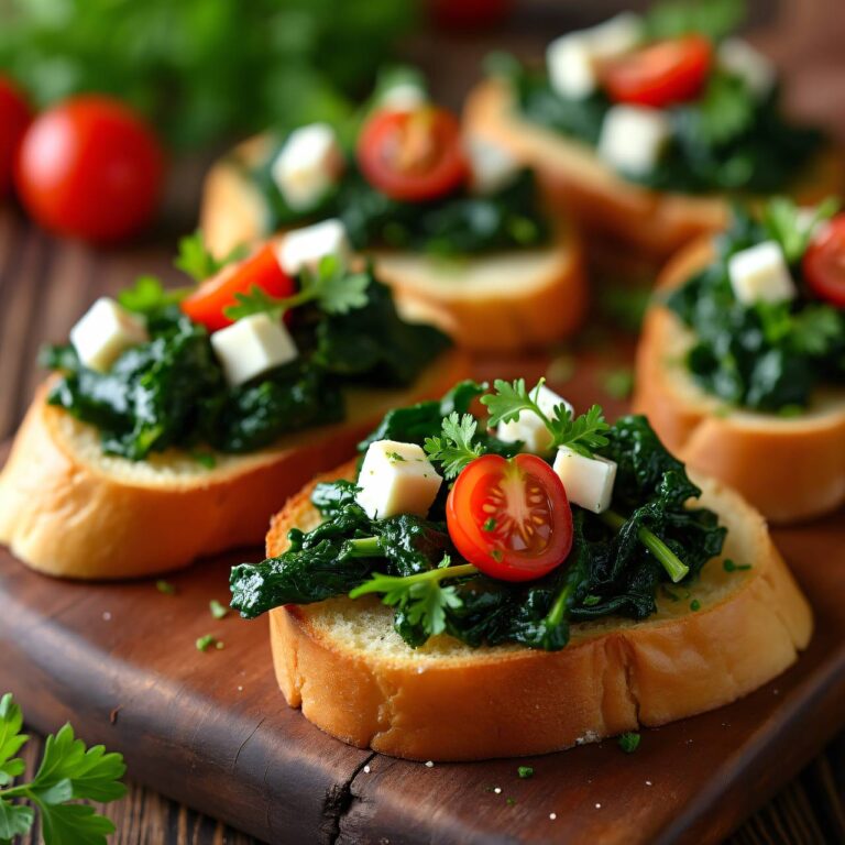 Crostini mit Blattgemüse und Brie Rezept