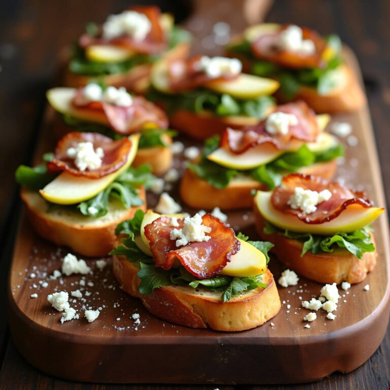 Crostini mit Speck, Birnen und Ziegenkäse Rezept