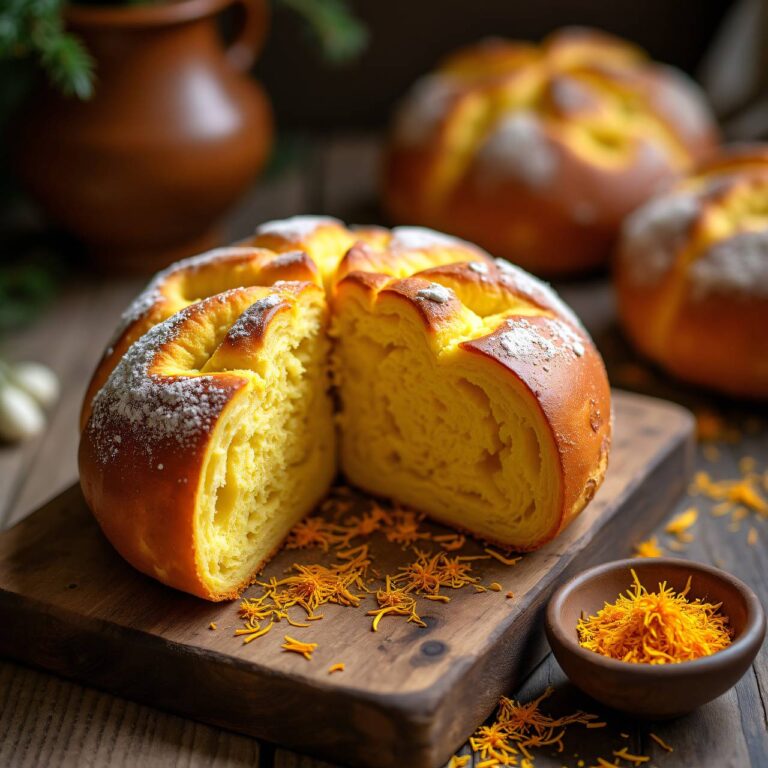 Cuchaule – Ein traditionelles Brot mit Safran Rezept
