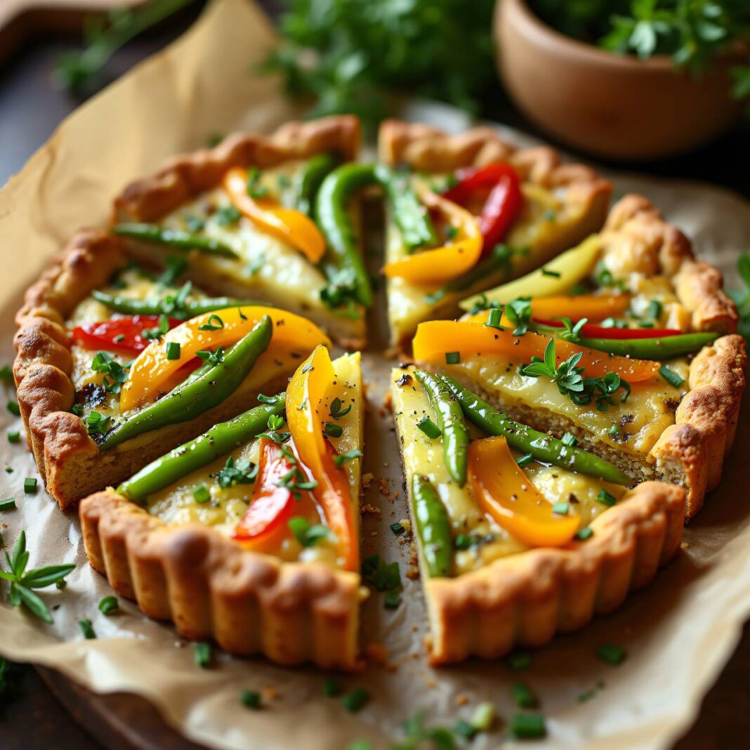 Dinkel-Tarte mit Sommergemüse Rezept Dinkel-Tarte mit Sommergemüse Rezept