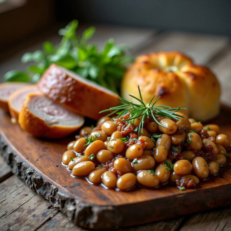 Dörrbohnen mit Fleischstücken Rezept