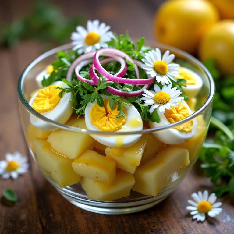Eier-Kartoffelsalat mit Kresse Rezept