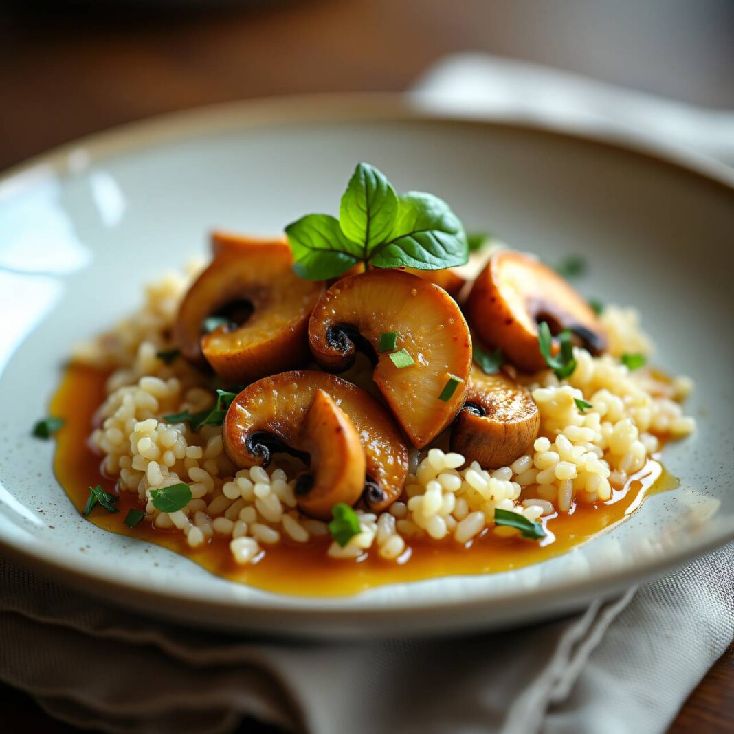 Eierschwammerl-Ragout auf Majoran-Reis Rezept Eierschwammerl-Ragout auf Majoran-Reis Rezept