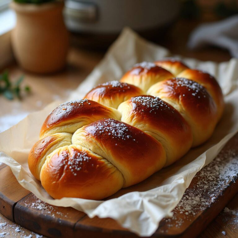 Einstrangzopf Rezept