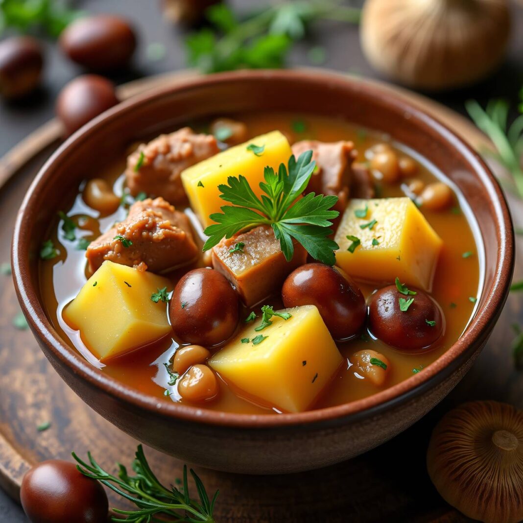 Eintopf mit Rippli und Maroni Rezept Eintopf mit Rippli und Maroni Rezept