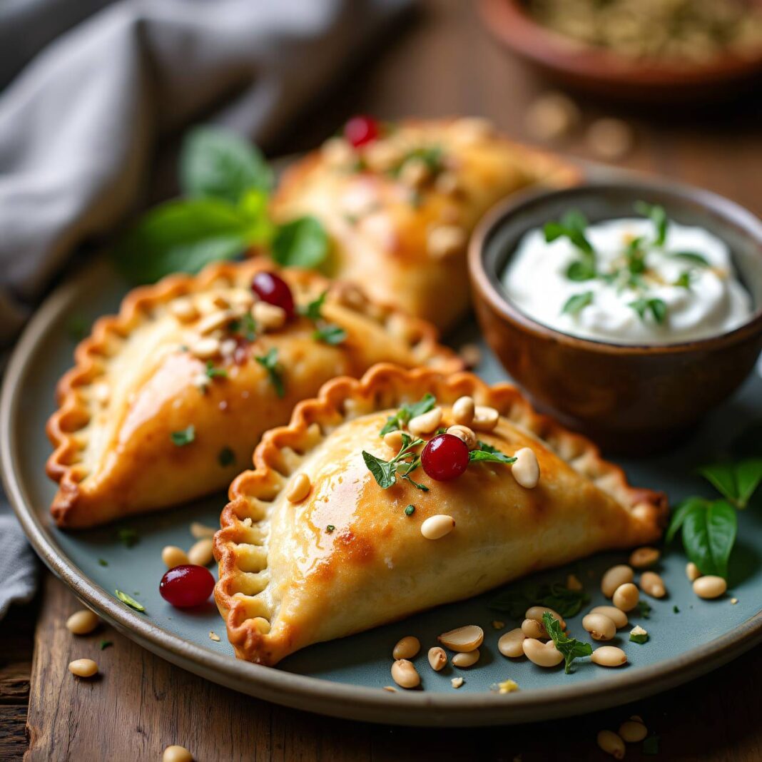 Empanadas mit Frischkäse und Spinat Rezept Empanadas mit Frischkäse und Spinat Rezept