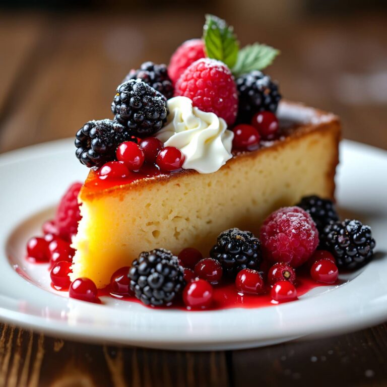 Engelskuchen mit Beeren Rezept