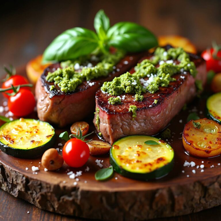 Entrecôtes doubles mit Pesto Rezept