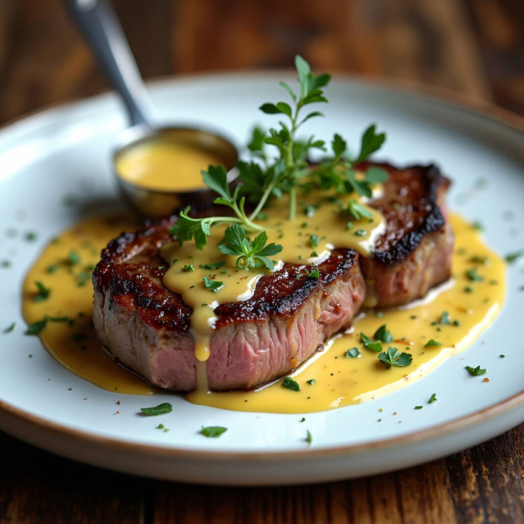 Entrecôtes doubles mit Sauce béarnaise Rezept Entrecôtes doubles mit Sauce béarnaise Rezept