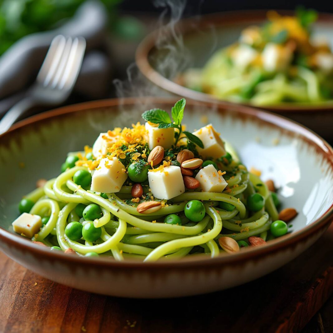 Erbsen-Spätzli mit Käse-Mischung Rezept Erbsen-Spätzli mit Käse-Mischung Rezept