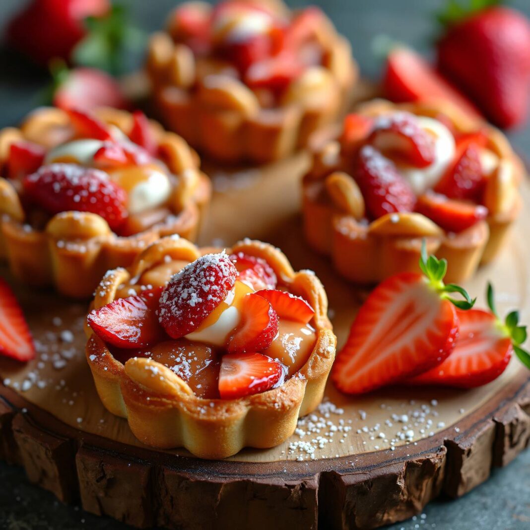 Erdbeer-Caramel-Törtchen Rezept Erdbeer-Caramel-Törtchen Rezept