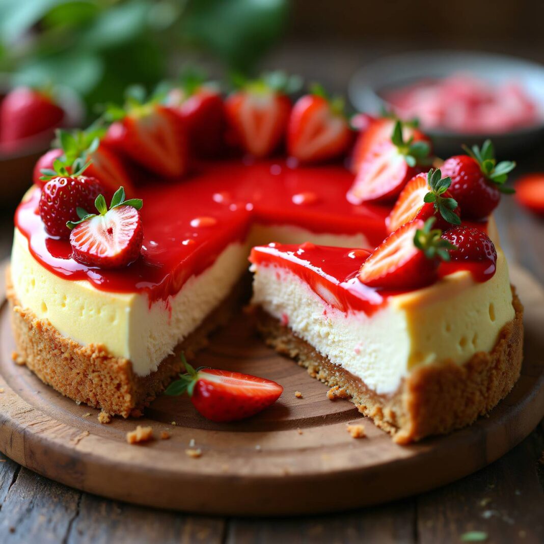 Erdbeer-Cheesecake Rezept Erdbeer-Cheesecake Rezept