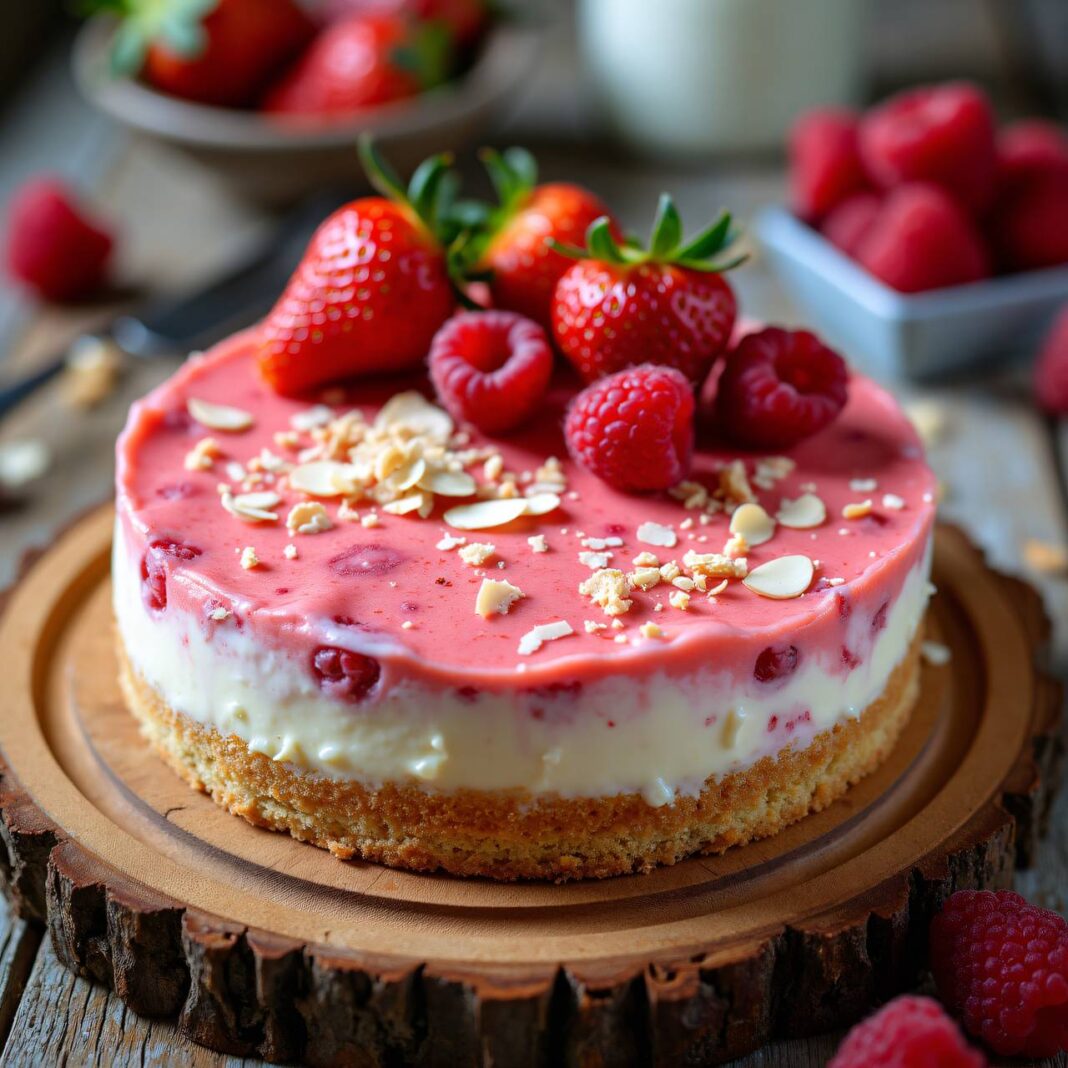 Erdbeer-Himbeer-Joghurt-Torte Rezept Erdbeer-Himbeer-Joghurt-Torte Rezept