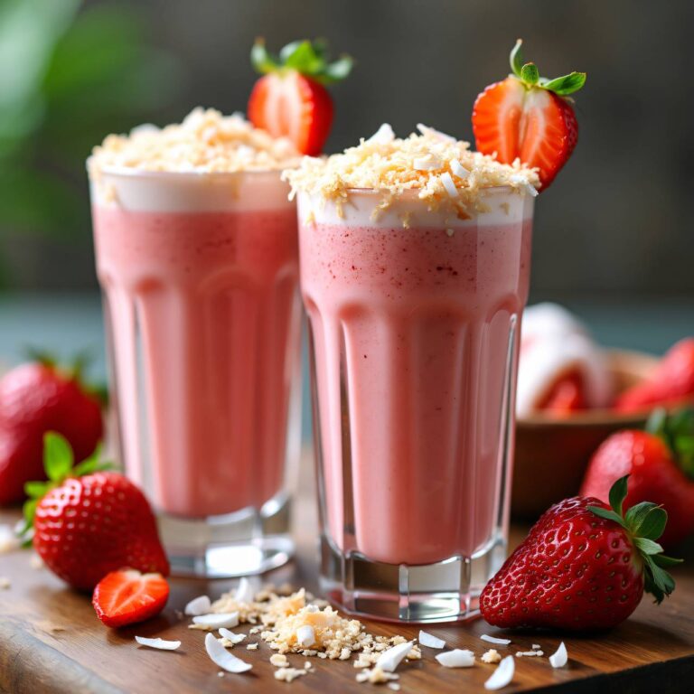 Erdbeer-Kokos-Shake Rezept
