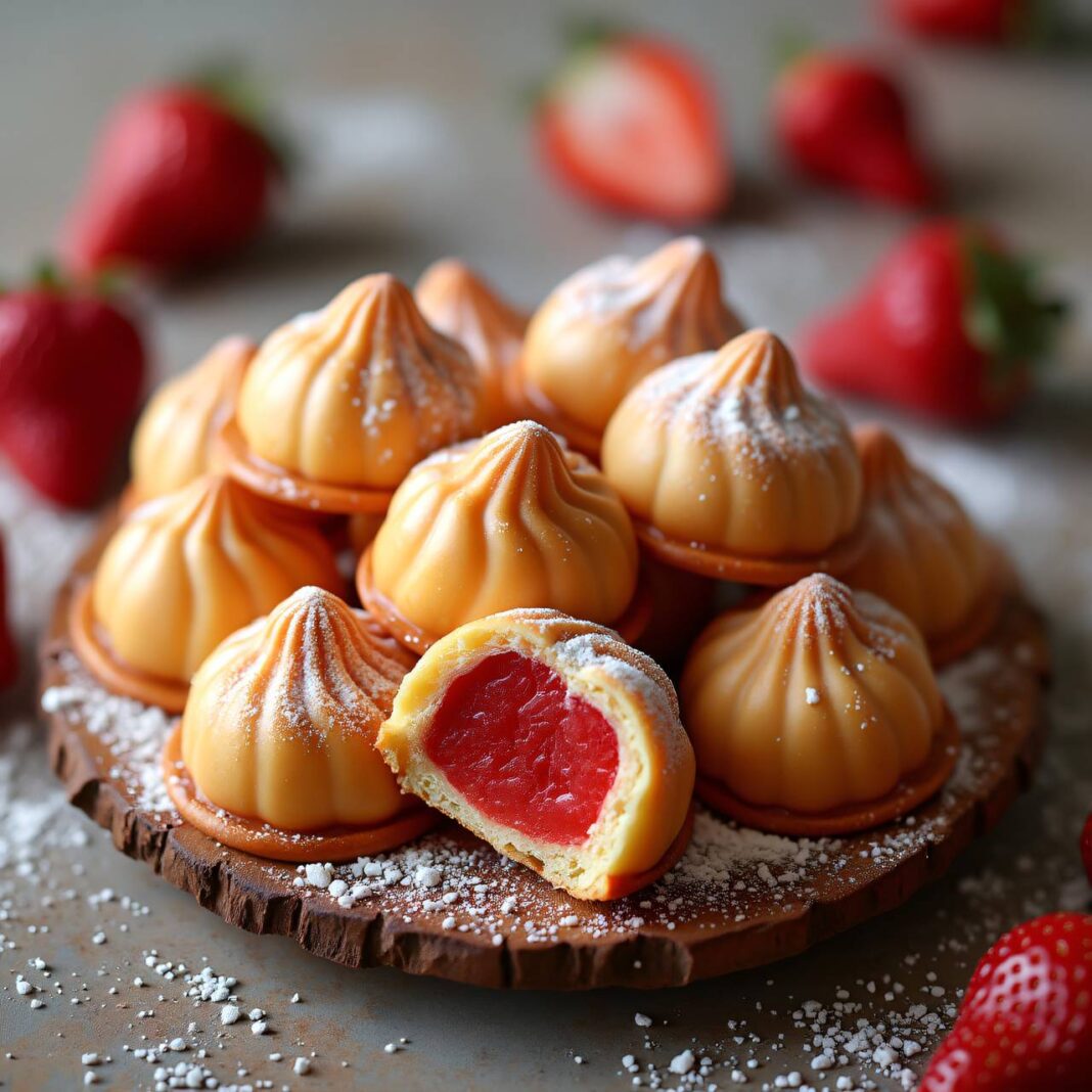 Erdbeer-Marzipan-Bonbons Rezept Erdbeer-Marzipan-Bonbons Rezept