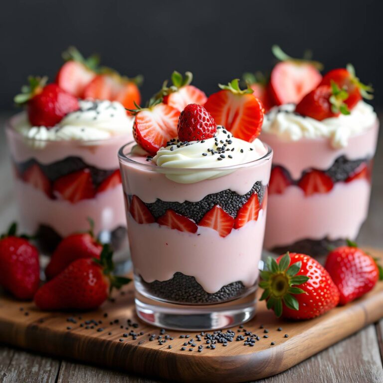 Erdbeer-Mohn-Parfait Rezept