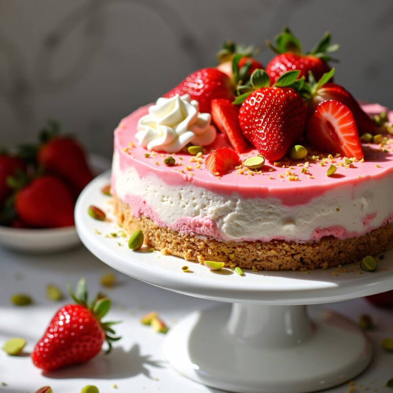 Erdbeer-Quarktorte (ohne backen) Rezept