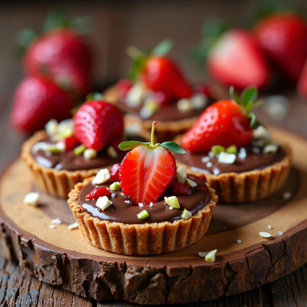 Erdbeer-Schoko-Törtchen (ohne backen) Rezept Erdbeer-Schoko-Törtchen (ohne backen) Rezept