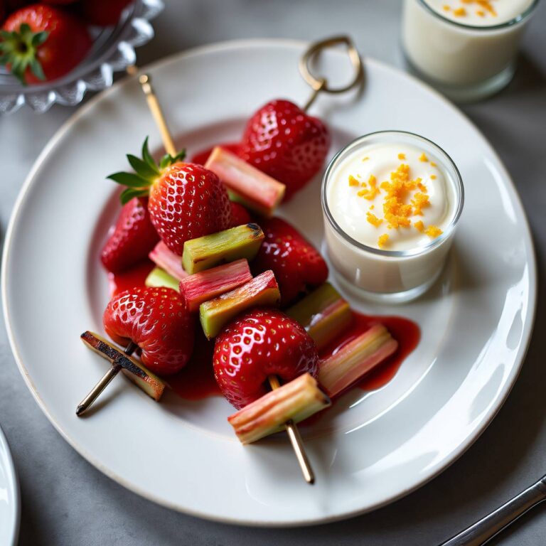 Erdbeer-Spieße mit Syllabub Rezept