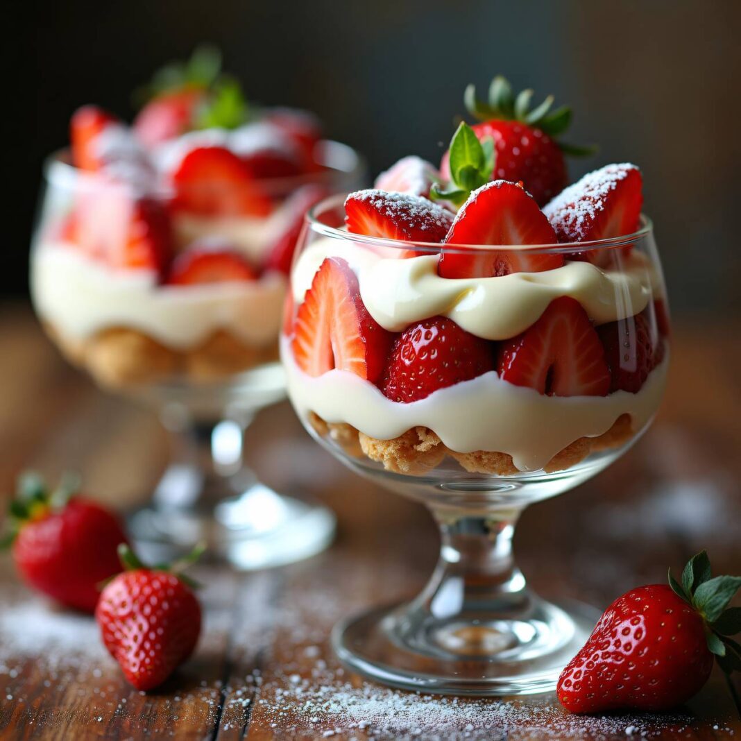 Erdbeer-Tiramisu im Glas Rezept Erdbeer-Tiramisu im Glas Rezept