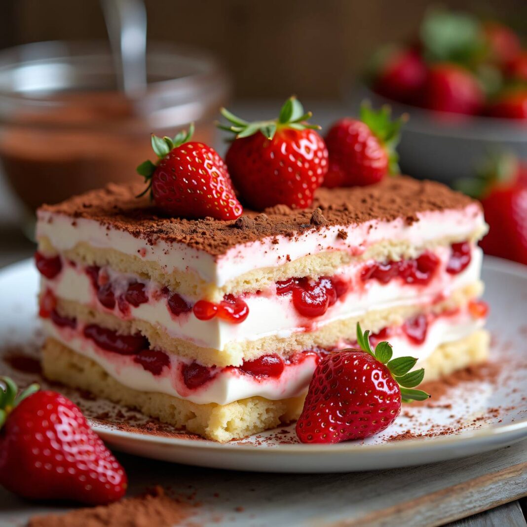 Erdbeer-Tiramisu mit Quark Rezept Erdbeer-Tiramisu mit Quark Rezept