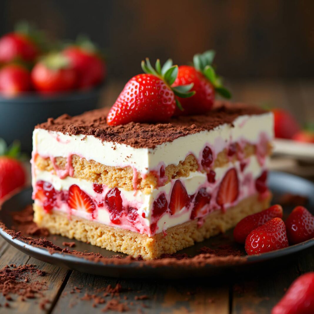 Erdbeer-Tiramisu ohne Ei Rezept Erdbeer-Tiramisu ohne Ei Rezept