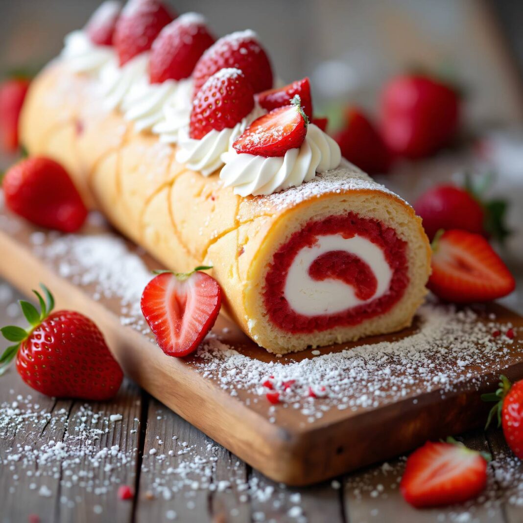 Erdbeerroulade Rezept Erdbeerroulade Rezept