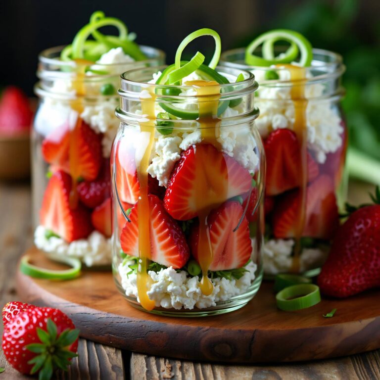Erdbeersalat mit Frischkäse Rezept